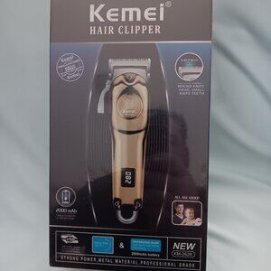 Kemei KM-2628-Smart Home Hair Clipper-Intelligent LCD Display-USB Fast Charging